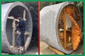 I turned a concrete water pipe into a stunning tiny home…I came up with the idea on a building site & it only cost £12k